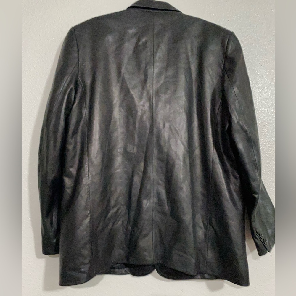 Men's Rosleen Black Leather Jacket Size XXL - Picture 4 of 10